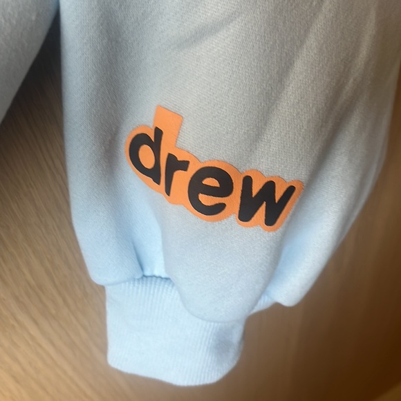 Drew House mascot oversized hoodie 
pacific blue, size XL, NWT removed has Flaw - Picture 11 of 15